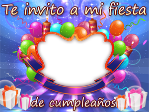 tarjeta invitacion feliz cumpleanos